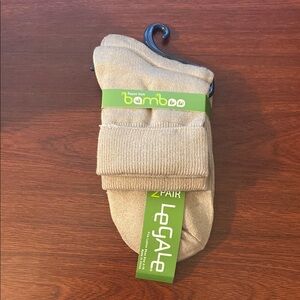 Women’s Turn Cuff Sock Two Pack- Tan